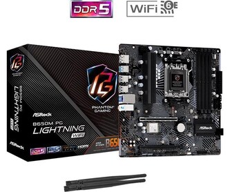 ASRock MB Sc AM5 B650M PG LIGHTNING WiFi, AMD B650, 4xDDR5, 1xDP, 1xHDMI, WiFi, mATX