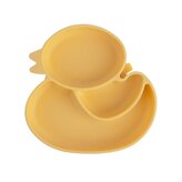 Dělený dětský talíř kačenka 19,5x19 cm