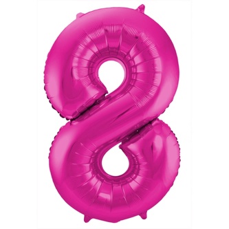 Foliová číslice - magenta 8 - 86 cm