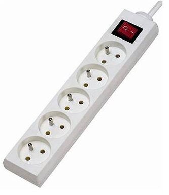 KONNOC DX-5FS 3m PĚTIZÁSUVKA S VYPÍNAČEM