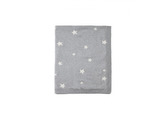 Pletená deka hvězdy šedá