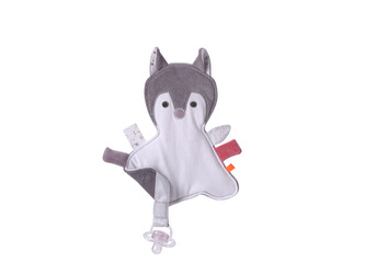 Muchláček s poutkem na šidítko Liška