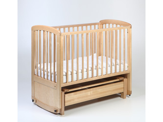 DE LUX GLIDER houpací postýlka 120x60cm přírodní