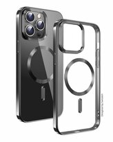 POUZDRO SWISSTEN CLEAR JELLY MagStick METALLIC PRO IPHONE 15 PRO MAX ČERNÉ