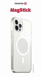 POUZDRO SWISSTEN CLEAR JELLY MagStick PRO IPHONE 12 MINI TRANSPARENTNÍ
