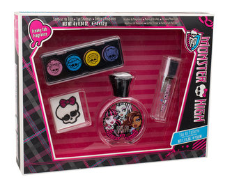 Monster High Monster High toaletní voda 50 ml + oční stíny 4x 1,2 g + + štětec + samolepka