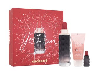 Cacharel Yes I Am parfémovaná voda 75 ml + parfémovaná voda 5 ml + pleťový peeling 50 ml