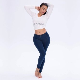 Push-Up legíny Melody, Dark Blue Jeans L