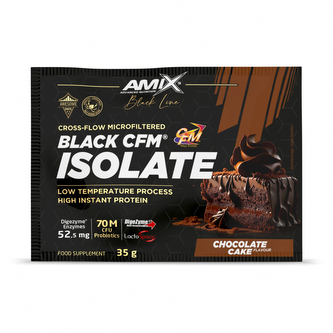 Amix Black Line Black CFM Isolate 35 g chocolate cake (čokoládový dort)