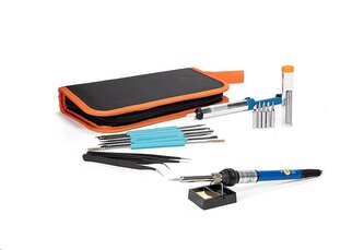 Pájecí souprava 60W páječka, hroty, cín, pinzeta, stojan