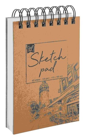 Szkicownik 80 kartek 11x16,5cm