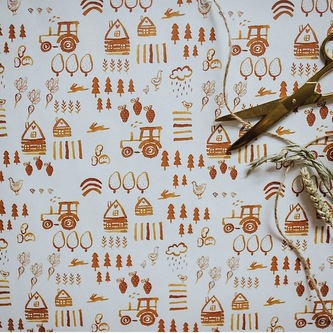 Balicí papír Venkov velký 3 ks