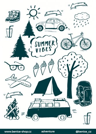 Be Nice samolepky Adventure