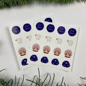 Be Nice vánoční samolepky - Nebeské (32 ks)