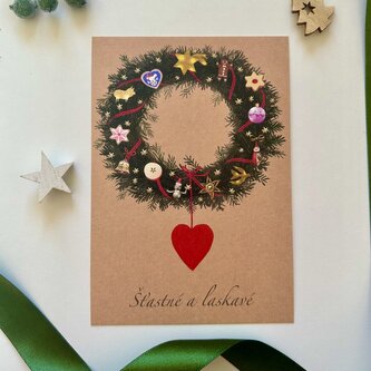 Be Nice EKO  pohled Šťastné a laskavé - Pohádkový věnec