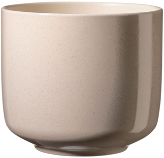 Keramický květináč Bari 13 cm krém efekt