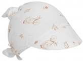 Mušelínový šátek s kšiltem, Goose - bílý, Husičky; univerzální