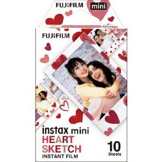 Foto papír FUJIFILM INSTAX MINI HEART SKETCH WW 1