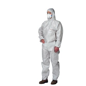 Overal Paint-tex plus, jednorázový oblek, antistatický, šedý, vel. M