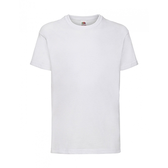 Tričko dětské Fruit of the Loom - bílé, 128