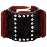 Linziclip Midi Skřipec na vlasy 1 ks Black With White Polka Dots pro ženy