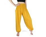 Kalhoty jóga SATJA, žluté L