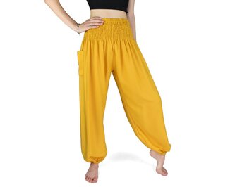 Kalhoty jóga SATJA, žluté L