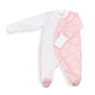 Kojenecký overal Cream Heart; Barva: růžová; Velikost: 74