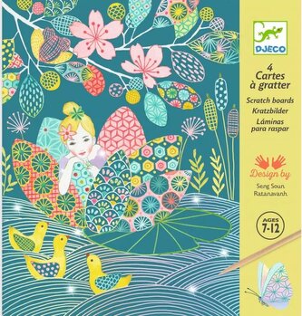 DJECO Vyškrabávací obrázky: Jezerní víla