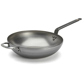 WOK pánev de Buyer, 5617.32, MINERAL B, WOK, zaoblený, průměr 32 cm
