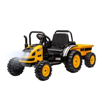 Elektrický traktor s vlečkou Milly Mally Farmer žlutý Elektrický traktor s vlečkou Milly Mally Farmer žlutý