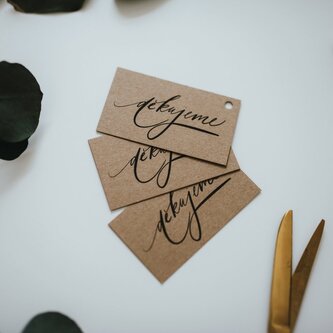 Be Nice Jmenovky Děkujeme