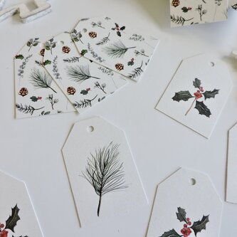 Be Nice Eko vánoční jmenovky V Jehličí - 9 ks