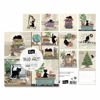 KALENDÁŘ 2025 16 měsíců CALCLA022 BUG ART KIUB