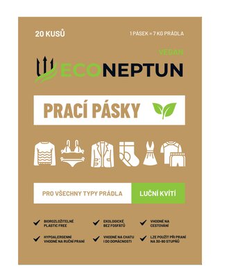 EcoNeptun prací pásky s vůní lučního kvítí, 20ks