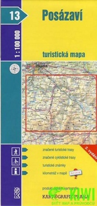 1:100T (13)-Posázaví (turistická mapa)