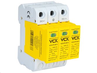 Přepěťová ochrana VCX DC PV-B+C třída T1T2 (B+C) 3P 1200V 12.5kA Professional GOLD Přepěťová ochrana VCX DC PV-B+C třída T1T2 (B+C) 3P 1200V 12.5kA Professional GOLD