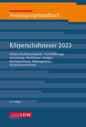 Veranlagungshandb. Körperschaftsteuer 2023