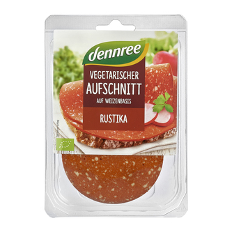 Salám vegetariánský Rustika 80 g BIO   DENNREE