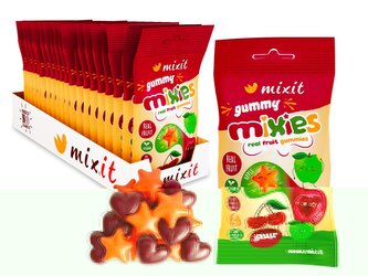 bonbony Mixit ovocné Mixies kyselé přírodní želé 35g