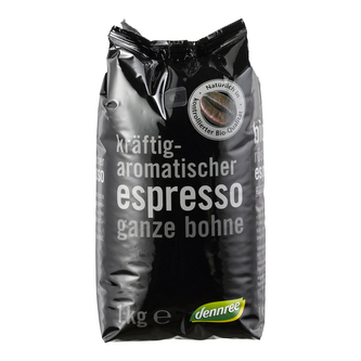 Káva espresso zrnková 1 kg BIO   DENNREE Káva espresso zrnková 1 kg BIO   DENNREE