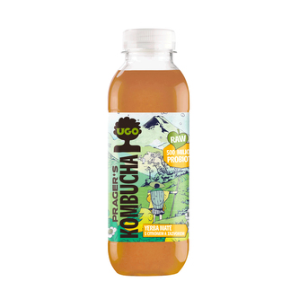Kombucha Yerba maté s citrónem a zázvorem 500 ml   UGO
