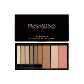 Makeup Revolution London Euphoria Palette Dekorativní kazeta Eyeshades & Contouring 18 g Bronzed pro ženy
