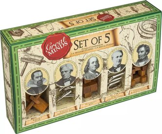 PROFESSOR PUZZLE Sada 5 hlavolamů Great Minds PROFESSOR PUZZLE Sada 5 hlavolamů Great Minds