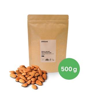 Mandle RAW 500 g BIO   LIFEFOOD