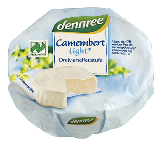 Sýr Camembert light 125 g BIO   DENNREE