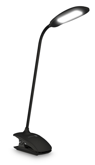 CONNECT IT CLIP stolní Led lampička s klipem, ČERNÁ