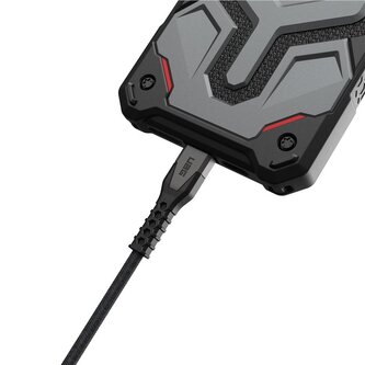 UAG Rugged Kevlar Cabel USB-C - Lightning 1,5m black/grey, BULK