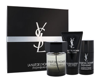 Yves Saint Laurent La Nuit De L´Homme toaletní voda 100 ml + deostick 75 ml + sprchový gel 50 ml