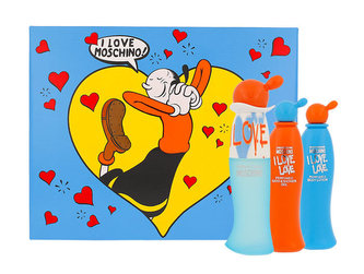 Moschino Cheap And Chic I Love Love toaletní voda 30 ml + tělové mléko 25 ml + sprchový gel 25 ml Moschino Cheap And Chic I Love Love toaletní voda 30 ml + tělové mléko 25 ml + sprchový gel 25 ml